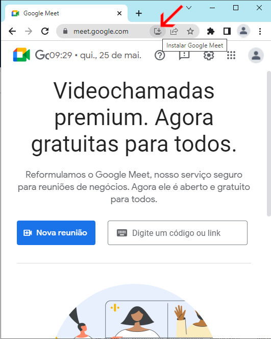 Instalar Google Meet